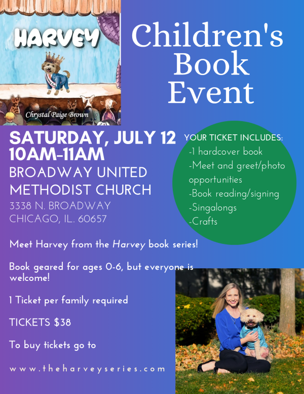 Harvey Book Event Ticket – July 12